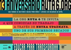 Aniversario @ruta6ongd este 16 de Octubre en el centro botín