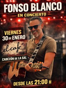 FONSO BLANCO EN DIRECTO 
Este viernes 30 de enero, la música en vivo tiene cita …